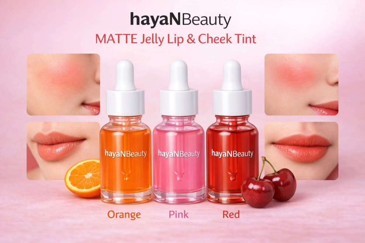 Haya Beauty product and ingredient banner